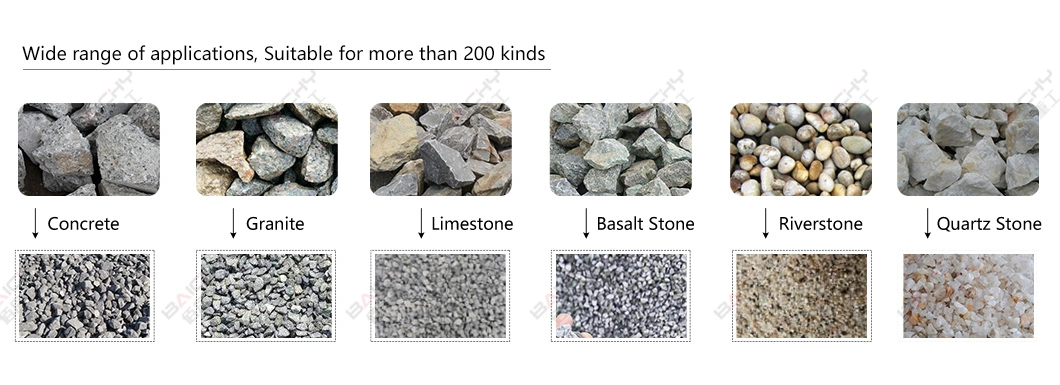Complete Set Quarry Granite Stone Crusher Plant, Portable Mining Limestone Gravel Concrete Jaw Crusher and Screening