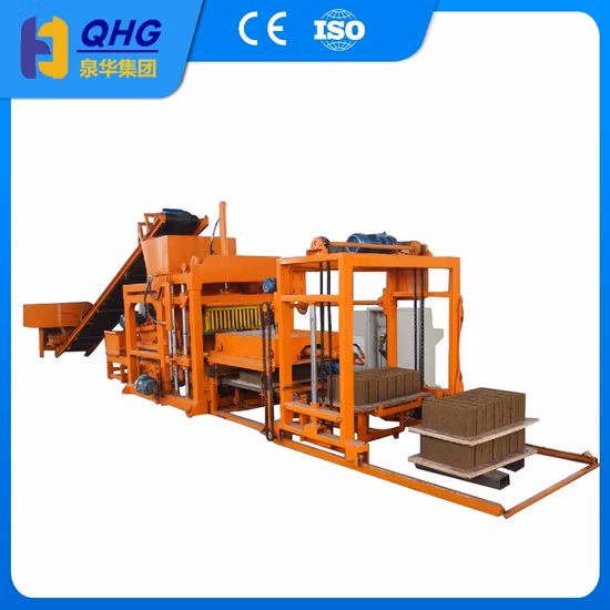 Qt8-15 Full Automatic Hydraulic Color Paver Interlocking Building Hollow Solid Fly Ash Sand Cement Concrete Block Brick Making Machine with Lowest Price