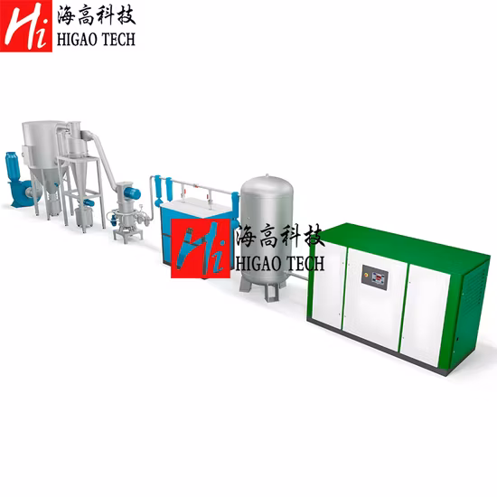 Salt Grinding Pulverizer Grinder Ultrafine Powder Spiral / Disc Jet Mill